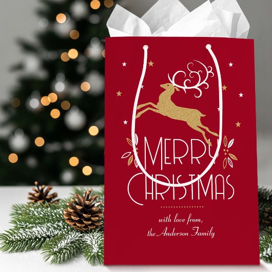 Elegante Art Deco Mittlere Geschenktüte
