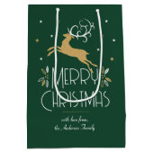 Elegante Art Deco Mittlere Geschenktüte (Rückseite)