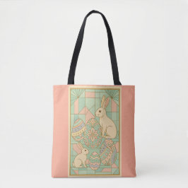Elegante Art Déco Osterfeier - Geometrische Pastel Tasche