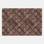 Elegante Art Deco-Roségold-Muster Geschenkpapier Set (Vorderseite 3)