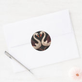 Elegante Art Deco Runder Aufkleber (Umschlag)