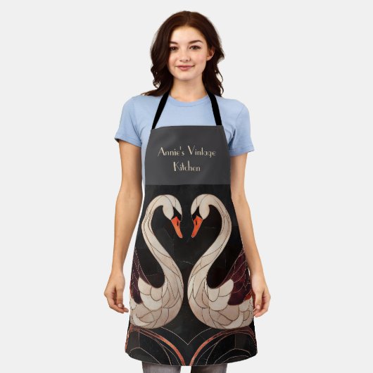 Elegante Art Deco Schürze (Getragen)