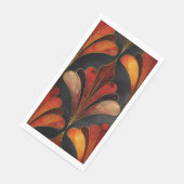 Elegante Art Deco Schwarzes Gold Serviette (Ecke)