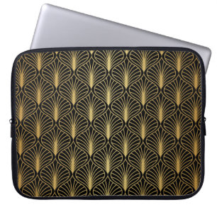 Elegante Art Deco: Vintag Abstrakt Laptopschutzhülle