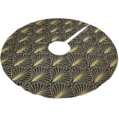 Elegante Art Deco: Vintag Abstrakt Polyester Weihnachtsbaumdecke (Schrägansicht)