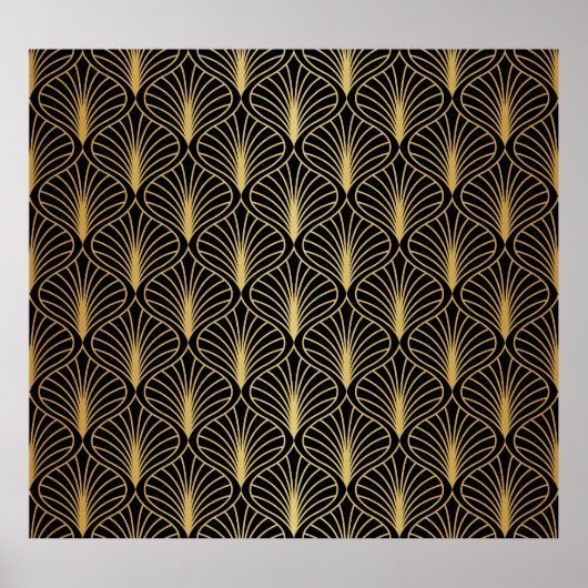 Elegante Art Deco: Vintag Abstrakt Poster (Vorne)