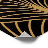 Elegante Art Deco: Vintag Abstrakt Poster (Ecke)