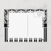 Elegante Art Deco Vintage Florenz Postkarte (Rückseite)