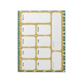 Elegante Art Déco Wochenplaner - Woche Notizblock (Rotiert)