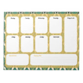 Elegante Art Déco Wochenplaner - Woche Notizblock (Vorderseite)