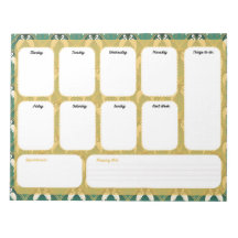 Elegante Art Déco Wochenplaner - Woche