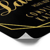 Elegante Art Deko Damen Toilettenschild- Toiletten (Ecke)