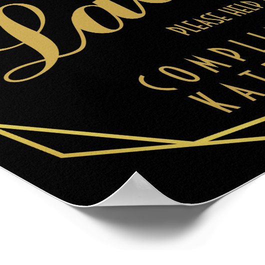 Elegante Art Deko Damen Toilettenschild- Toiletten (Ecke)