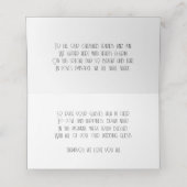 Elegante Art Deko Gedeckte Platzkarte (Innenseite Aufgefaltet)