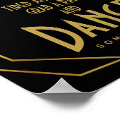 Elegante Art Deko Gold & Black Flip Flops (Ecke)