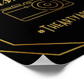 Elegante Art Deko Gold & Black Social Media (Ecke)