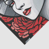 Elegante Art Deko Lady Seidenpapier (Ausschnitt)