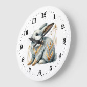 Elegante Art Deko Pinguin Bunny Große Wanduhr (Winkel)