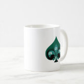 Elegante Art des grünen Pikasses Kaffeetasse (VorderseiteRechts)