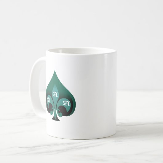 Elegante Art des grünen Pikasses Kaffeetasse (Vorderseite Links)