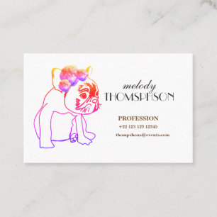 Elegante Art Euro Standard Matte Business Card Visitenkarte