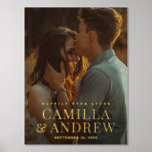 Elegante Art Foto Hochzeit Foliendrucke (Vorderseite)