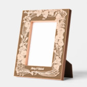 Elegante Art Nouveau Botanische Blumenstrasse Geätzte Rahmen (Links)