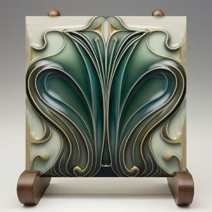 Elegante Art Nouveau Fliese