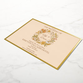 Elegante Art Nouveau Floral Hochzeit Einladung