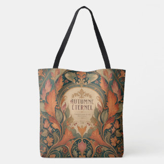 Elegante Art Nouveau Herbst Botanik Tasche