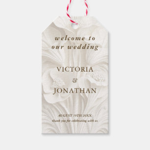 Elegante Art Nouveau Hochzeit Geschenkanhänger