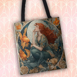 Elegante Art Nouveau Meerjungfrau Tasche