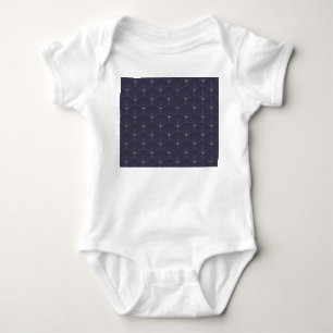 Elegante Art Nouveau, minimalistisches Muster. Baby Strampler