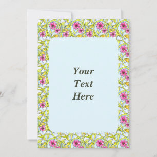 Elegante Art Nouveau Watercolor Einladung