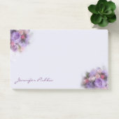 Elegante Art Template Öl Blume Handschrift Post-it Klebezettel (Büro)