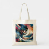 Elegante Asbstruct Colorful Woman Tote Bag Tragetasche (Rückseite)