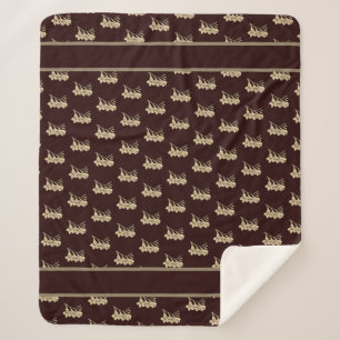 Elegante asiatische Gladioli-Blume Blumenbraun Sherpadecke