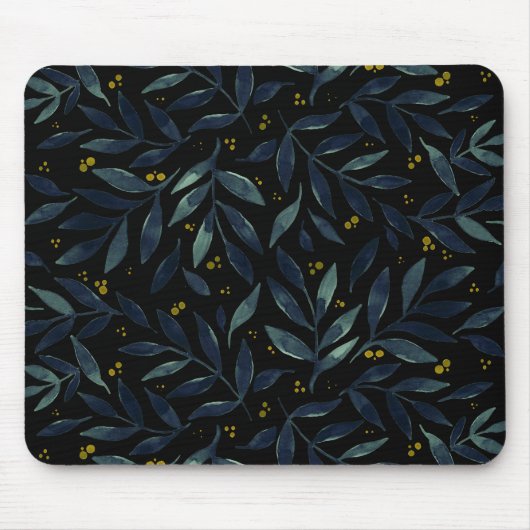 Elegante Äste und Beeren Mousepad (Vorne)