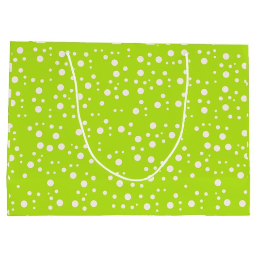 Elegante ästhetische Grüne Geschenktasche Große Geschenktüte (Rückseite)