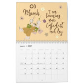 Elegante ästhetische schöne Bekenntnisse 2025 Kalender (Mär 2027)