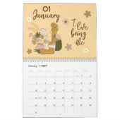 Elegante ästhetische schöne Bekenntnisse 2025 Kalender (Jan 2027)