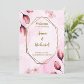 Elegante Aufforderung Einladung (Stehend Vorderseite)