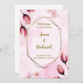 Elegante Aufforderung Einladung (Vorne/Hinten)