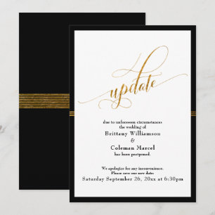 Elegante, aufgeschobene Karte für Hochzeiten, Schw
