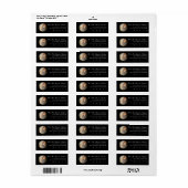 Elegante Aufkleber für das Calligraphy & Foto Addr (Vorne)