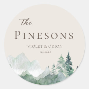 Elegante Aufkleber für die Gastgeschenk Hochzeit d