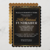 Elegante Auktion Corporate Gala Fundraiser Einladu Einladung (Vorne/Hinten)