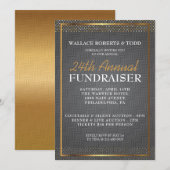 Elegante Auktion Corporate Gala Fundraiser Einladu Einladung (Vorne/Hinten)