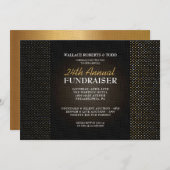 Elegante Auktion Corporate Gala Fundraiser Einladu Einladung (Vorne/Hinten)