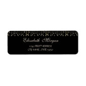 Elegante, ausgeklügelte schwarze Adresse (Vorne)